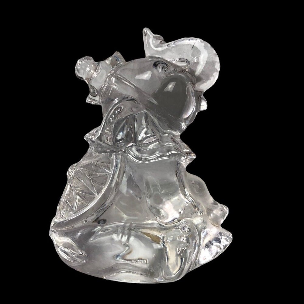 Princess House Rocking Circus Elephant Figurine 24% Lead Crystal Germany